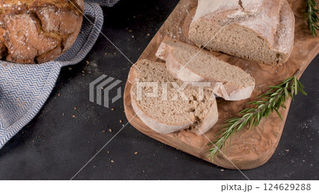 Fresh homemade bread 124629288