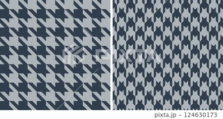 Colored set seamless a large checked pattern with notched corners suggestive of a canine tooth. Colored set seamless a large checked pattern with notched corners suggestive of a canine tooth. 124630173