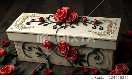 バラの箱 124630283