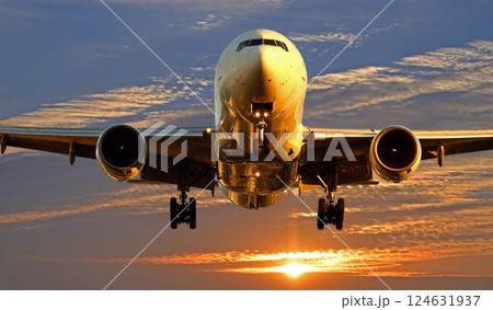 ANA B777朝日アプローチ 124631937