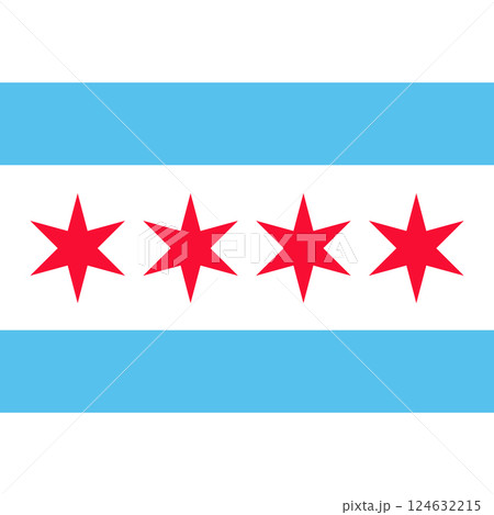 Chicago - square flag 124632215