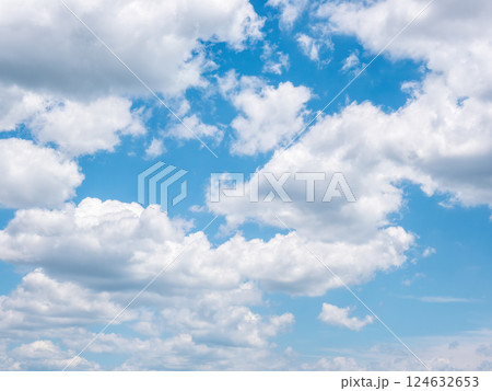 Blue sky with white clouds nature background Blue sky with white clouds nature background 124632653