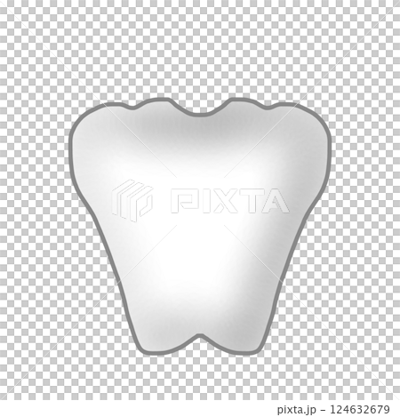 簡單的牙齒圖 124632679