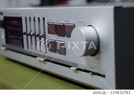 jvc ax-50. integrated amplifier sound amplifier class super A. Vintage equipment from the 80s. 124632761
