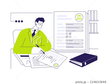 Census questionnaire abstract concept vector illustration. 124633648