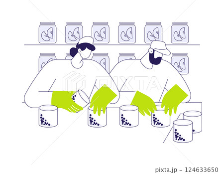 Canning food abstract concept vector illustration. 124633650