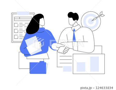 Business partner isolated cartoon vector illustrations. 124633834
