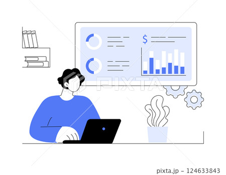 Collecting information isolated cartoon vector illustrations. Collecting information isolated cartoon vector illustrations. 124633843