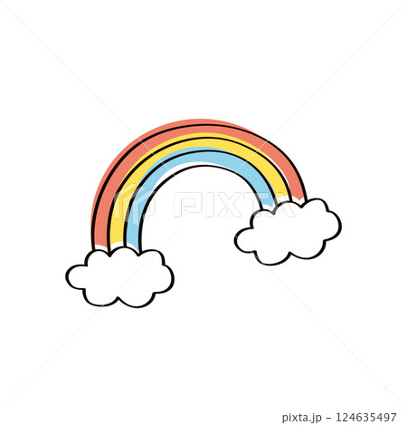 虹のイラスト 124635497