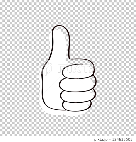 Good hand illustration Good hand illustration 124635503