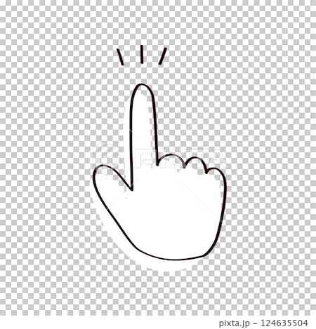 指を差すイラスト 124635504