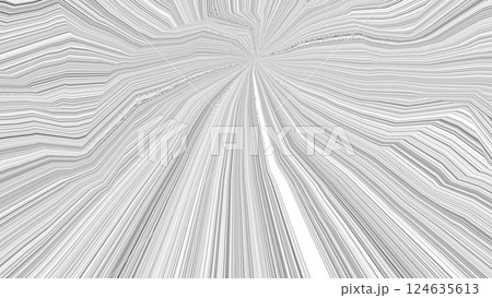 背景　4k　サイバースペース　放射線　バーチャル背景　仮想世界　集中線　black　黒　ブラック 124635613