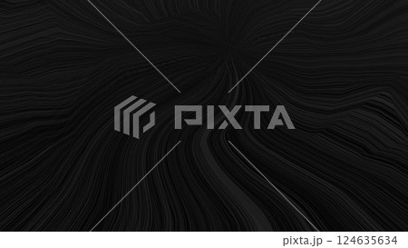 背景　4k　サイバースペース　放射線　バーチャル背景　仮想世界　集中線　black　黒　ブラック 124635634