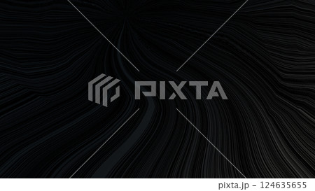背景　4k　サイバースペース　放射線　バーチャル背景　仮想世界　集中線　black　黒　ブラック 124635655