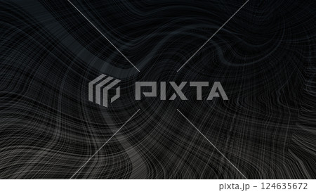 背景　4k　サイバースペース　放射線　バーチャル背景　仮想世界　集中線　black　黒　ブラック 124635672