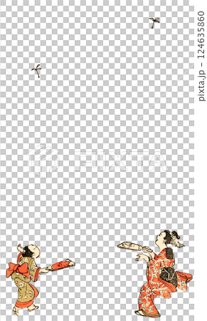 踢毽子的女孩留言卡資料 124635860