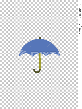 雨傘,藍色,簡單,無主線 雨傘,藍色,簡單,無主線 124638587