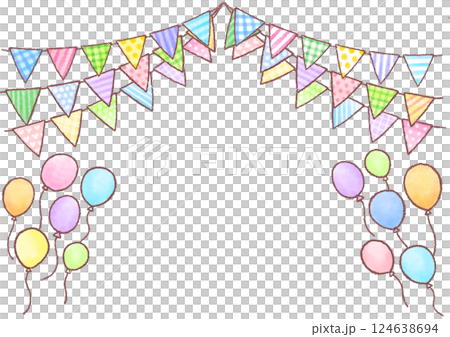 用氣球裝飾花環 用氣球裝飾花環 124638694