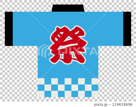 Illustration of a festival happi coat 124638696