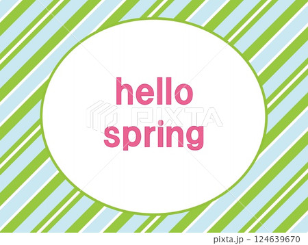 ハロースプリング hello spring 春 ストライプ模様 パステルカラー ハロースプリング hello spring 春 ストライプ模様 パステルカラー 124639670