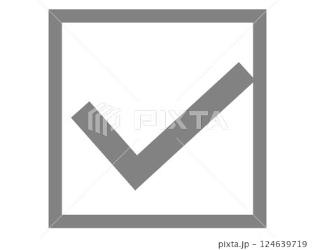 チェックボックスのアイコン 124639719