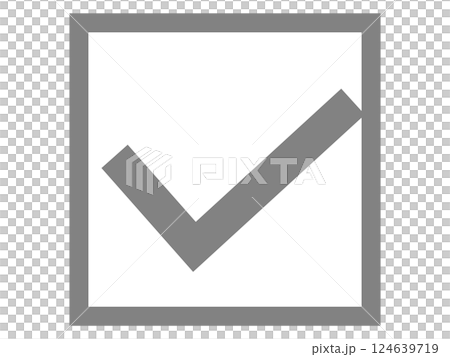 チェックボックスのアイコン 124639719