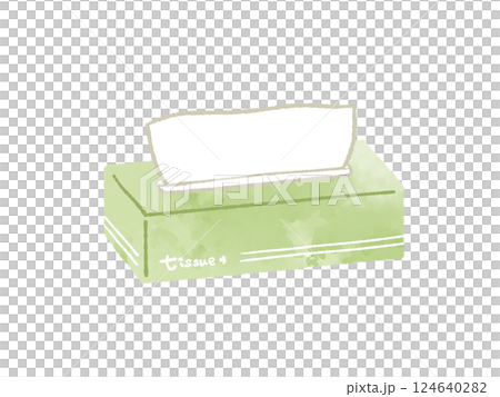 ボックスティッシュ-水彩 ボックスティッシュ-水彩 124640282