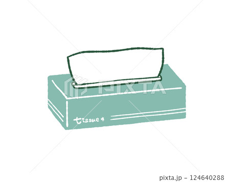 ボックスティッシュ-4色 124640288