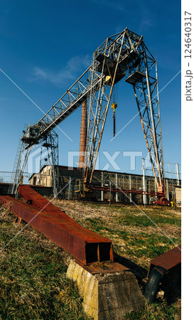 Massive steel gantry crane Massive steel gantry crane 124640317