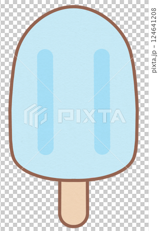 Cute Mint Popsicle Summer Element 124641208