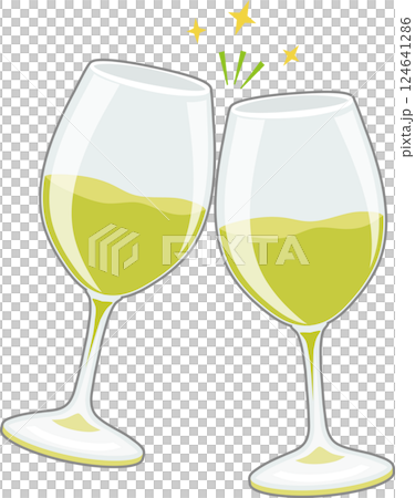 A toast with white wine A toast with white wine 124641286