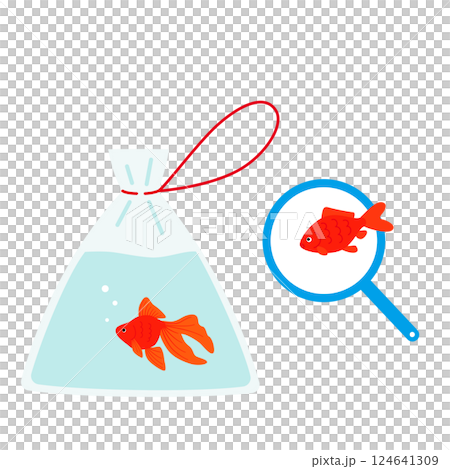 Goldfish scooping  124641309