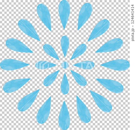 煙火,煙火,夏季,節慶,煙火表演,剪影,水彩,手繪,紋理,插畫素材 124641414