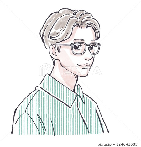 男性・男の子のイラスト素材セット 男性・男の子のイラスト素材セット 124641685