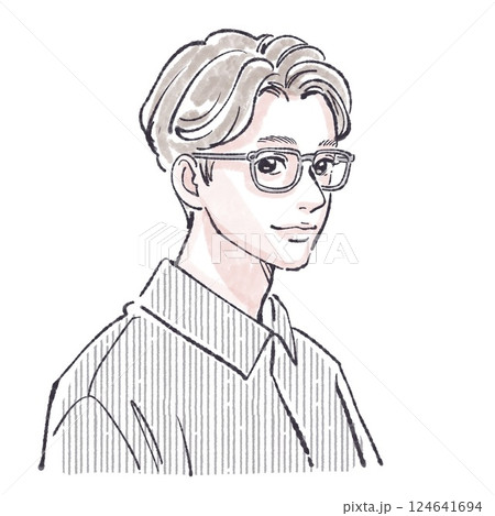 男性・男の子のイラスト素材セット 124641694