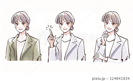 女性・女の子のイラスト素材 124641834