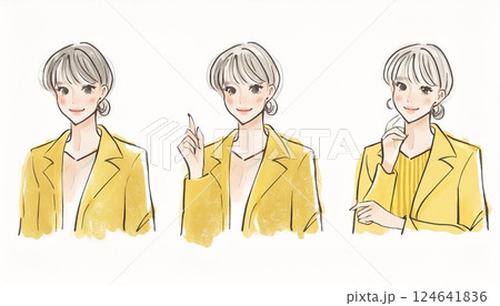 女性・女の子のイラスト素材 124641836