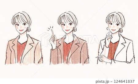 女性・女の子のイラスト素材 124641837