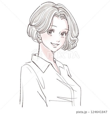 女性・女の子のイラスト素材 124641847