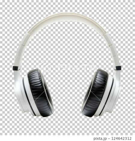 Studio headphones isolated on white background 124642312