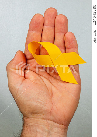 Symbol of hope and support in the fight against cancer awareness 124642389