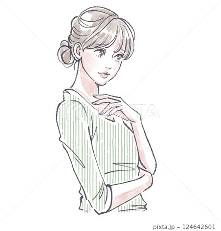 女性・女の子のイラスト素材 124642601