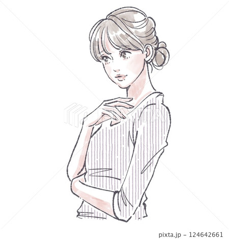 女性・女の子のイラスト素材 女性・女の子のイラスト素材 124642661