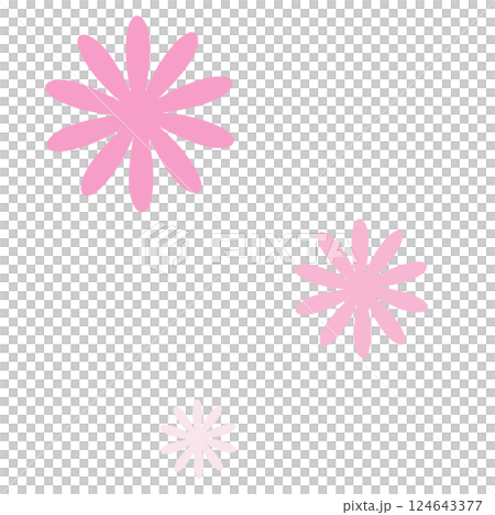 淡いピンクの花のパターン 淡いピンクの花のパターン 124643377