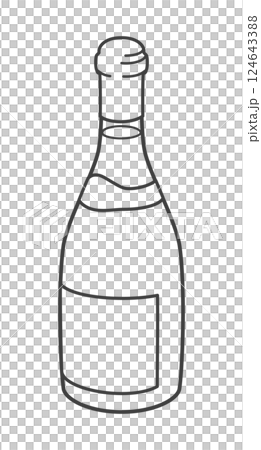 葡萄酒（勃根地風格瓶） 124643388