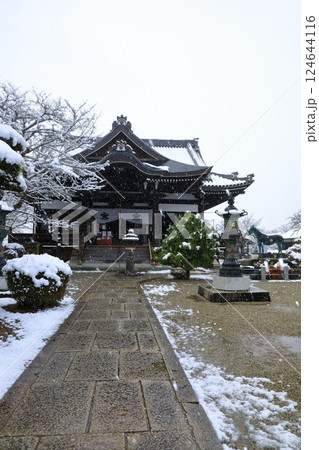 明日香村 橘寺 雪景色 明日香村 橘寺 雪景色 124644116