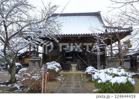 明日香村 橘寺 雪景色 明日香村 橘寺 雪景色 124644439