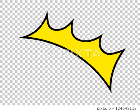 驚きマーク（漫画風アイコン） 124645118