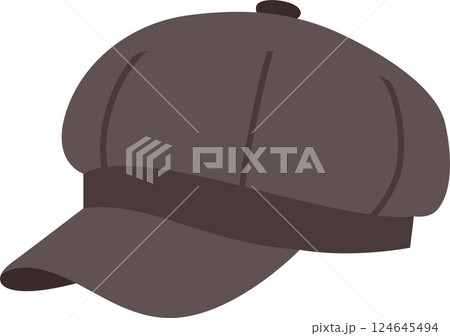 Peaked Cap Fashion Accessory Female Headdress Vector Illustration Peaked Cap Fashion Accessory Female Headdress Vector Illustration 124645494