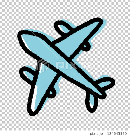 飛行機のアイコン 124645580
